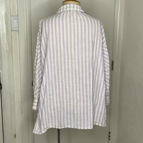 The Great Cotton Striped Button Down Shirt - Picture 2 of 9